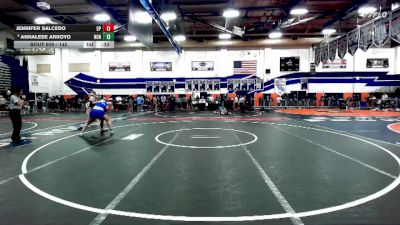 145 lbs Cons. Round 4 - Annalese Arroyo, Norco vs Jennifer Salcedo, Dos Pueblos