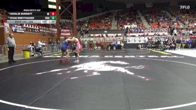 235 lbs Champ. Round 1 - Ryan Bretthauer, Eudora Hs vs Natalie Burnett, Wellington HS