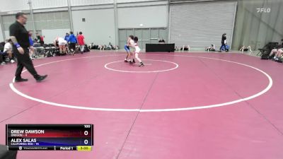 100 lbs Round 1 (8 Team) - Drew Dawson, Oregon vs Alex Salas, California Red