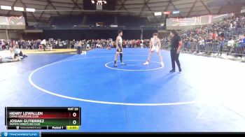 132 lbs Champ. Round 1 - Josiah Gutierrez, Wapato Wrestling Club vs Henry Lewallen, Camas Wrestling Club