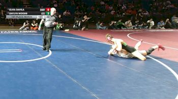 5A 130 lbs 1st Place Match - Elvia Davila, Mission Sharyland vs Zaylyn Woods, Azle