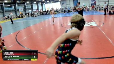 72 lbs Rd# 4- 2:00pm Friday Final Pool - John Rice, Florida Elite vs Jackson Beegle, PA Silver