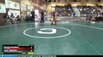 138 lbs Champ. Round 1 - Heric Obregon, Lancaster High School Wrestling vs Dylan Guillermo, California