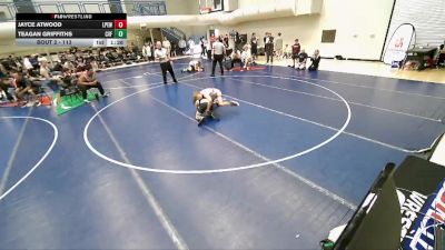 113 lbs Round 1 - Teagan Griffiths, Canyon View Falcons vs Jayce Atwood, Lone Peak Elite Wrestling