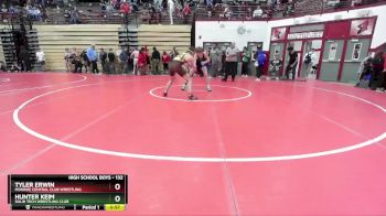 132 lbs Champ. Round 2 - Hunter Keim, Solid Tech Wrestling Club vs Tyler Erwin, Monroe Central Club Wrestling