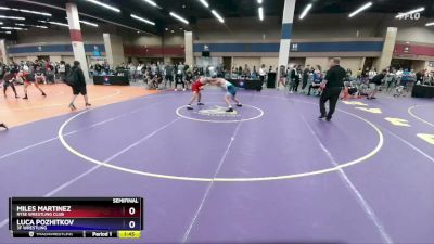 157 lbs Semifinal - Miles Martinez, Ryse Wrestling Club vs Luca Pozhitkov, 3F Wrestling