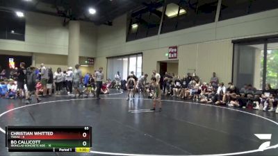 65 lbs Placement (16 Team) - Christian Whitted, TNAAU vs Bo Callicott, Ironclad Koncrete Kids