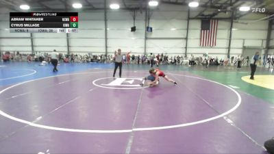 105 lbs Round 2 (10:30am Friday) - Cyrus Millage, Iowa Black vs Abram Whitaker, NCWAY National Team