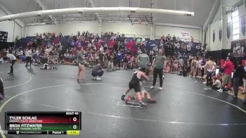 95/100 Round 2 - Bron Fitzwater, KC Elite Training Center vs Tyler Schlag, Knights Youth Wrestling