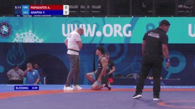 77 kg Repechage - Adamantios Papadatos, Greece vs Yerkebulan Anapiya, Kazakhstan