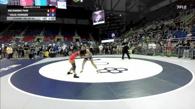 105 lbs Champ. Rd Of 64 - December Paw, IA vs Julia Horger, PA