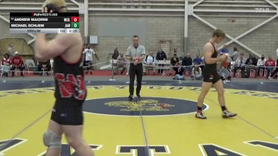 174 lbs Prelim - Michael Schliem, Johnson & Wales (RI) vs Andrew Maiorini, Wesleyan (CT)