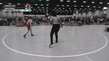 88 lbs Cons. Sub-quarters - Cameron Rios, Westmoore Wrestling Club vs Caleb Frease, Wildcat Wrestling Club