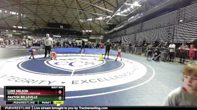 43-45 lbs Semifinal - Luke Nelson, Orting Jr. Cardinals Wrestling vs Paxton Belleville, Shelton Wrestling Club