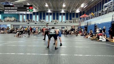 215 lbs Cons. Round 4 - Colton Shelton, Suwannee vs Nico Magradze, Citrus Wrestling