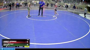 128 lbs Quarterfinals (8 Team) - Maclain Culp, West Linn vs Jarrett Sprinkle, Clackamas