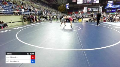 235 lbs Cons 16 #2 - Juliana Thrush, IL vs Stephanie Romero, OR