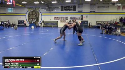 170 lbs Placement Matches (8 Team) - Cheyenne Simmons, BCLUW vs Katie Pilcher, Xavier, Cedar Rapids