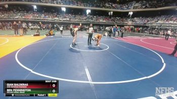 6A 144 lbs Cons. Round 1 - Ben Pennington, Keller Fossil Ridge vs Gian Balderas, San Antonio Madison