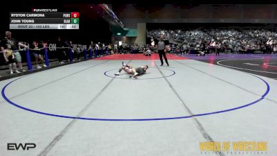 100 lbs Rr Rnd 2 - Ryston Carmona, Payson Lions Wrestling Club vs John Young, Gladiator Wrestling Club