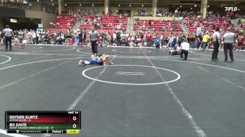 60 lbs Round 3 (6 Team) - Bo Davis, Honey Badger Wrestling Club vs Snyder Kurtz, SlyFox Silver