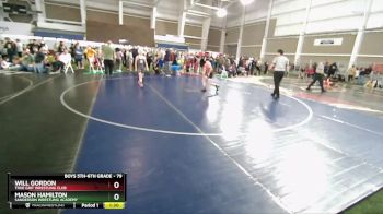 79 lbs Cons. Round 2 - Mason Hamilton, Sanderson Wrestling Academy vs Will Gordon, True Grit Wrestling Club