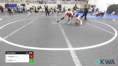 86-92 lbs Consolation - Lane Dodgen, Wesley Wrestling Club vs Noah Back, Raw Wrestling Club