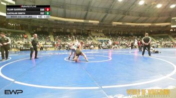 110 lbs 2nd Place - Olan Garrison, Coweta Tiger Wrestling vs Lachlan Smith, Port City Pirates