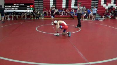 106 lbs Round 1 (3 Team) - Seth Isaminger, Spain Park Hs vs William Johnson, Vestavia Hills