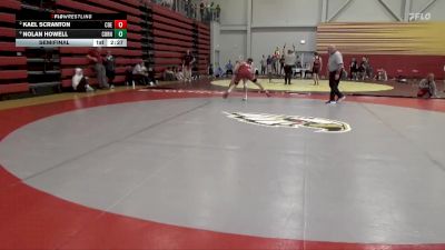 157 lbs Semifinal - Nolan Howell, Cornell College vs Kael Scranton, Coe