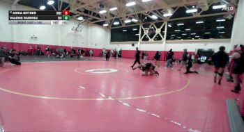 140 lbs Cons. Round 4 - Anika Bittner, Rio Mesa vs Valerie Ramirez, Tahquitz