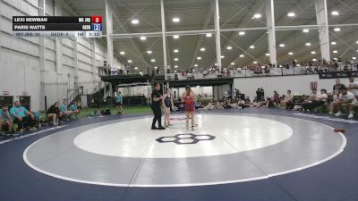 95 lbs Lexi Newman, Missouri vs Paris Watts, Georgia