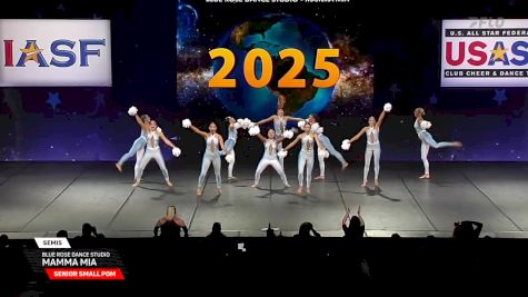 Blue Rose Dance Studio - Mamma Mia [2025 Senior Small Pom Semis] 2025 The Dance Worlds