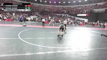 150 lbs Champ. Round 2 - Cooper Steudel, Hortonville vs Michael Blohm, Lakeland Wrestling Club