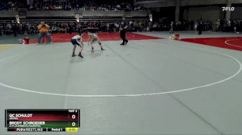 75 lbs Champ. Round 1 - Brody Schroeder, Z-M (Zumbrota/Mazeppa) vs Qc Schuldt, UNITED