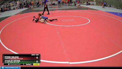 75 lbs Cons. Semi - Pyper Wilson, Coquille Red Devil Mat Club vs Kynslee Devine, La Pine Hawk Mat Club