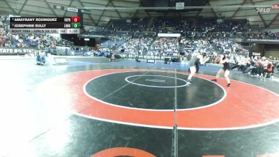 Girls 2A 135 lbs 1st Place Match - Amayrany Rodriguez, Franklin Pierce (Girls) vs Josephine Sully, R. A. Long (Girls)