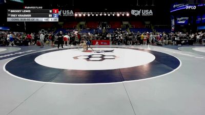 100 lbs Cons. Sub-rd Of 16 - Brodey Lewis, WI vs Trey Kraemer, MN