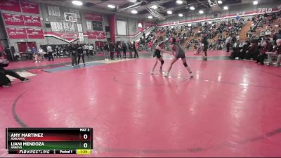 135 lbs Champ. Round 1 - Liani Mendoza, Arroyo vs Amy Martinez, Adelanto