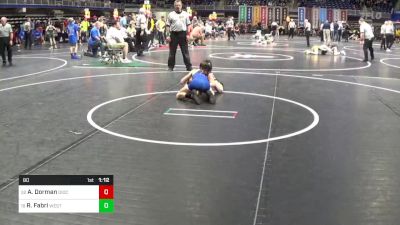 80 lbs Round Of 16 - Andrew Dorman, Diocese Of Erie vs Rocco Fabri, West Chester East
