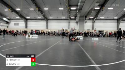 80 lbs Rr Rnd 1 - Brendan Horman, Thoroughbred Wrestling Academy (TWA) vs Anthony Schaffer, Izzy Style Wrestling