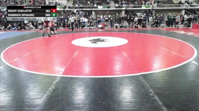 150 lbs Quarterfinal - Brady Ouellette, Noble vs Dominick Spadaro, Fairfield Warde