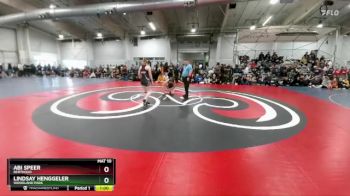 140 lbs Cons. Round 4 - Abi Speer, Berthoud vs Lindsay Henggeler, Woodland Park