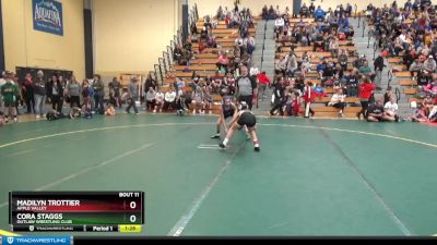 80 lbs Quarterfinal - Madilyn Trottier, Apple Valley vs Cora Staggs, Outlaw Wrestling Club