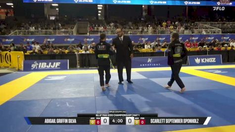 Abigail Griffin Silva vs Scarlett September Sponholz 2026 Pan Kids Jiu-Jitsu IBJJF Championship