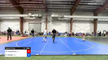 132 lbs Quarterfinal - Michael Campanaro, Yale Street vs Hunter Horsey, Seagull Wrestling Club