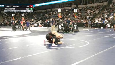 157 lbs Round Of 32 - Dimetry Molina, Esperanza (SS) vs Logan Lopez, Clovis East (CS)