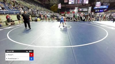 138 lbs Rnd Of 128 - Jordan Rasof, IL vs Alec Avedissian, CA