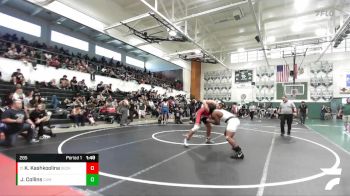 285 lbs Champ. Round 1 - Kian Kashkoolina, Beckman vs Jaylen Collins, Camarillo