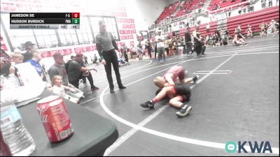70-75 lbs Quarterfinal - Jameson Se, F-5 Grappling vs Hudson Burdick, Perry Wrestling Academy